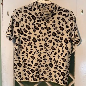 NWT leopard print Anthropologie blouse